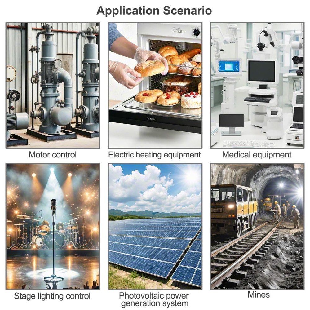 Single Phase Solid State Relay SSR40DA Input 432VDC Output 24480VAC 40A
