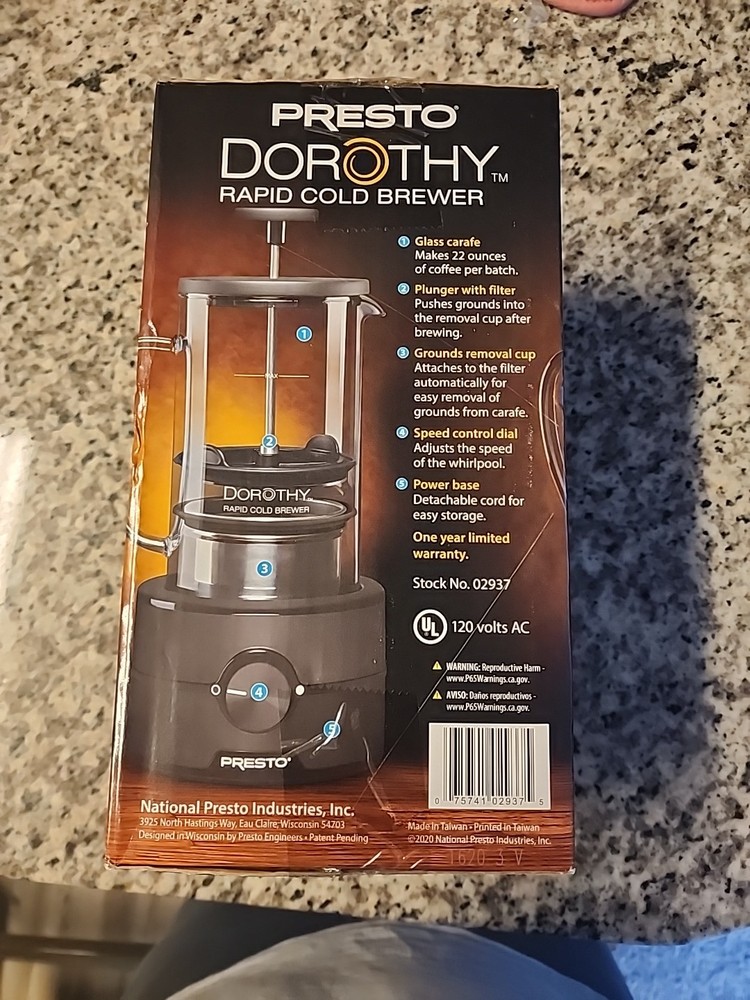 Presto Dorothy Rapid Cold Brewer