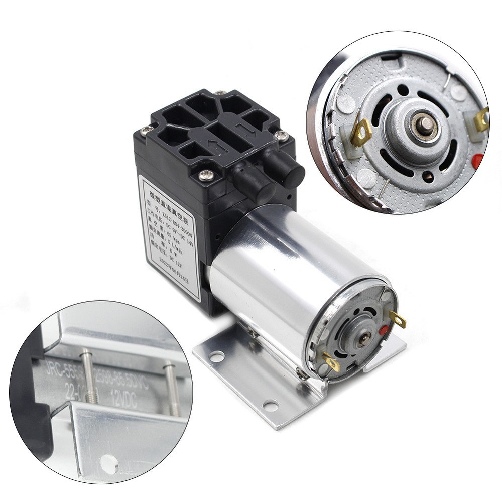6W Micro Vacuum Micro-Pump High Pressure Suction Diaphragm Pump Holder