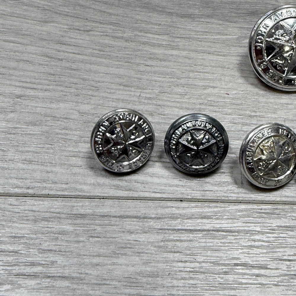 St John Ambulance Buttons Vintage Bundle