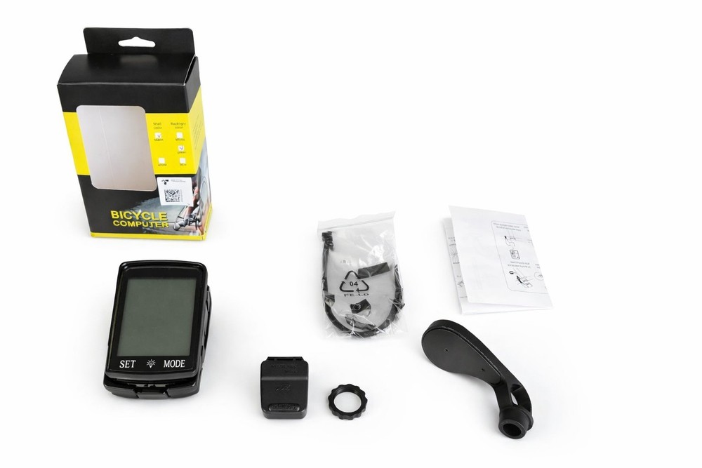 Bicycle Computer Speedometer Odometer Bike LCD Display Complete Set Open Box