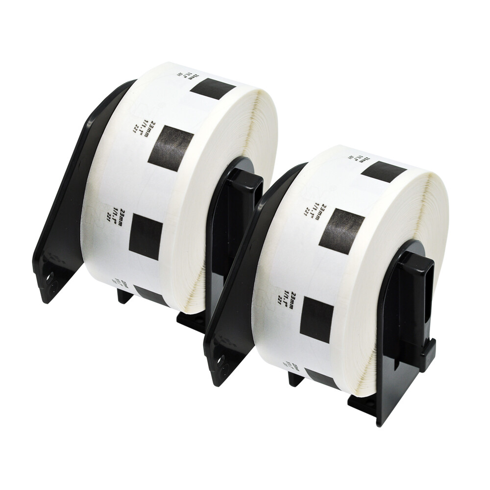 2X Brother Compatible DK11221 DK-11221 Printer Label Continues Roll White