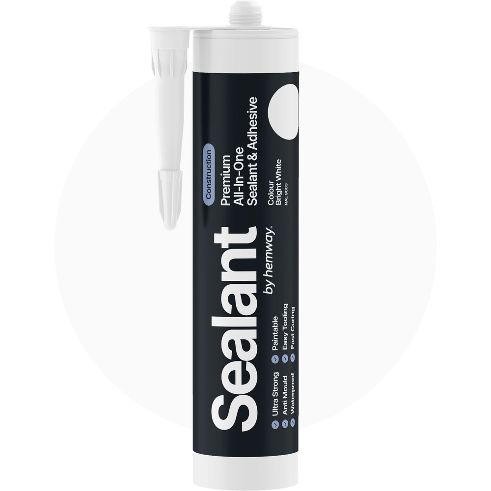 Hemway Bright White Sealant & Adhesive - Premium Construction For Every Material