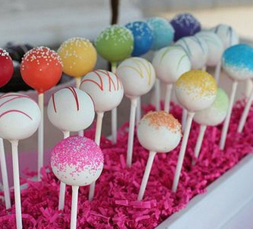 100Pcs Solid plastic Sucker Sticks For Lollipop Cake Candy Cookies Baking