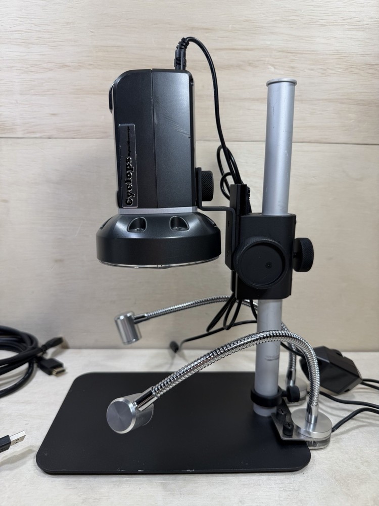 Aven Cyclops HDMI 1080p60 Digital Microscope w/ Objective Lens Cords (no remote)