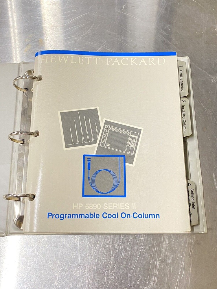 HP 5890 Series 2 Programmable Cool Column User Manual