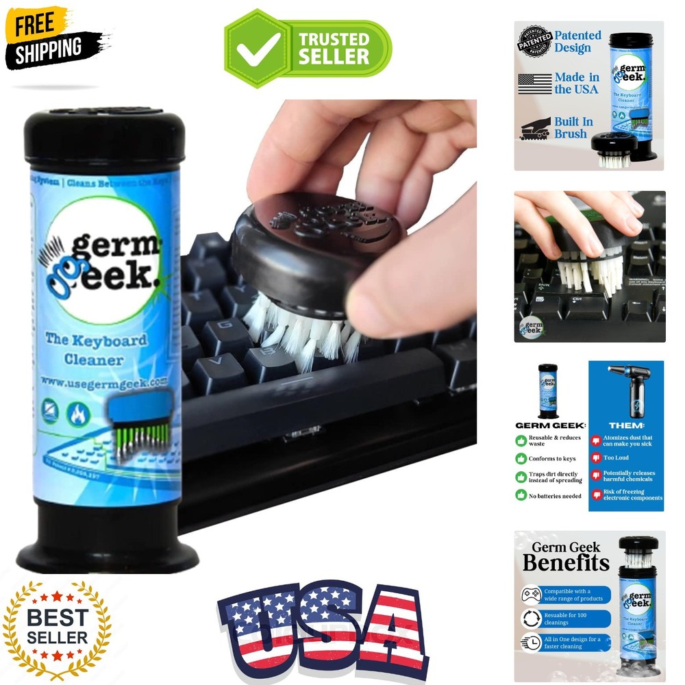 Keyboard & Electronics Cleaning Kit | Patented Precision Brush | Multi-Purpos...