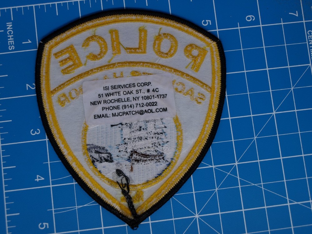 Sackets Harbor New York Police patch Version 2-Bin A3