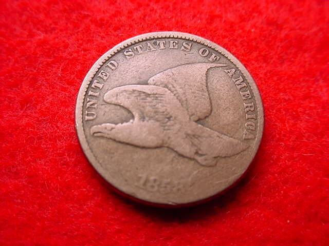 1858 FLYING EAGLE SMALL LETTERS CENT SUPERIOR CENT!!   #110