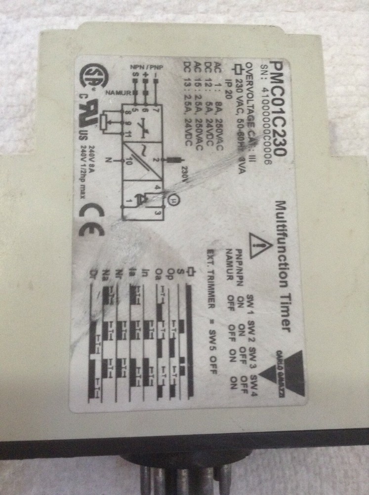 Carlo Gavazzi PCM01C230 Multifunction Timer