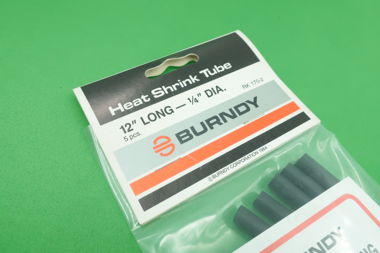 Burndy RK 170-2 Heat Shrink Tube 12" Long 1/4" Diameter Quatity of 25 NOS USA