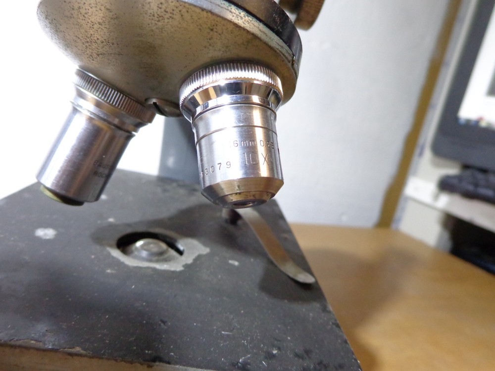 BAUSCH & LOMB STA STUDENT MICROSCOPES WITH 2 OBJECTIVE LENS