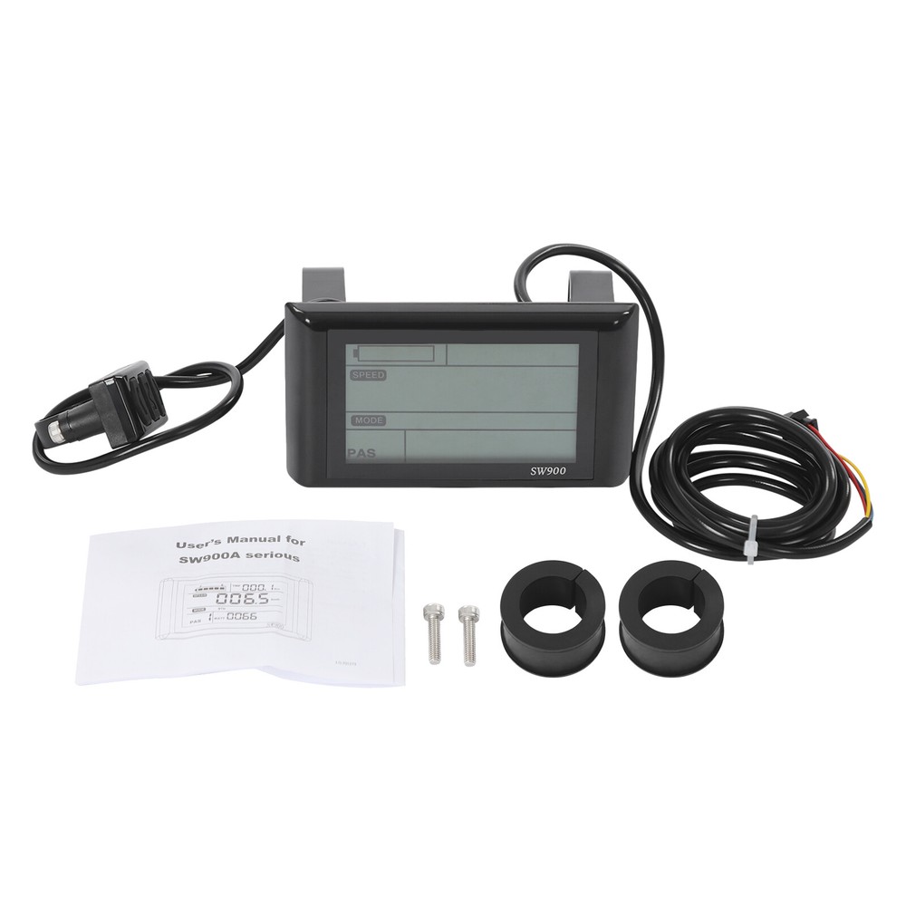 Electric Bicycle Display Screen E-Bike LCD Display Screen Rectangle 10*6cm