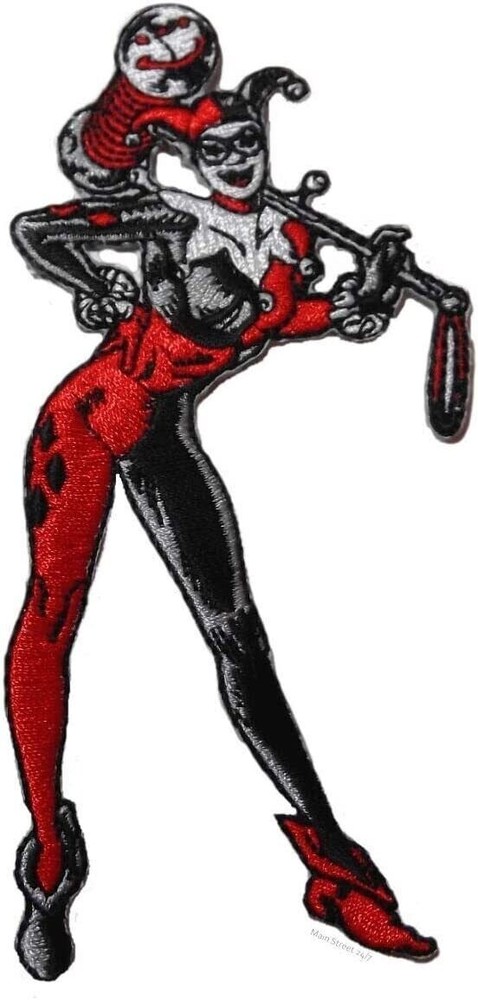 Batman Harley Quinn Figure Embroidered Patch