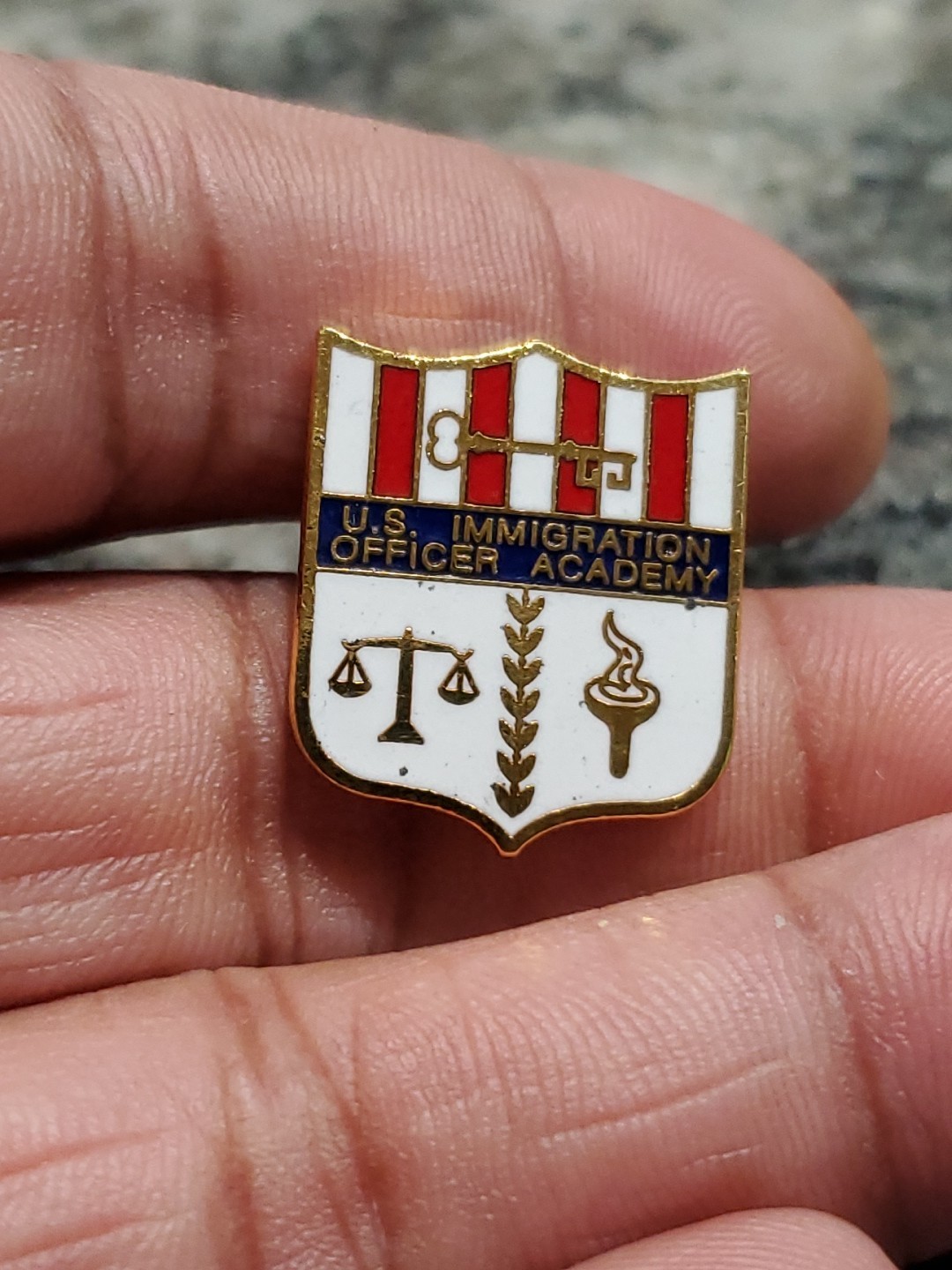 U.S. Immigration Officer Academy Lapel Pin