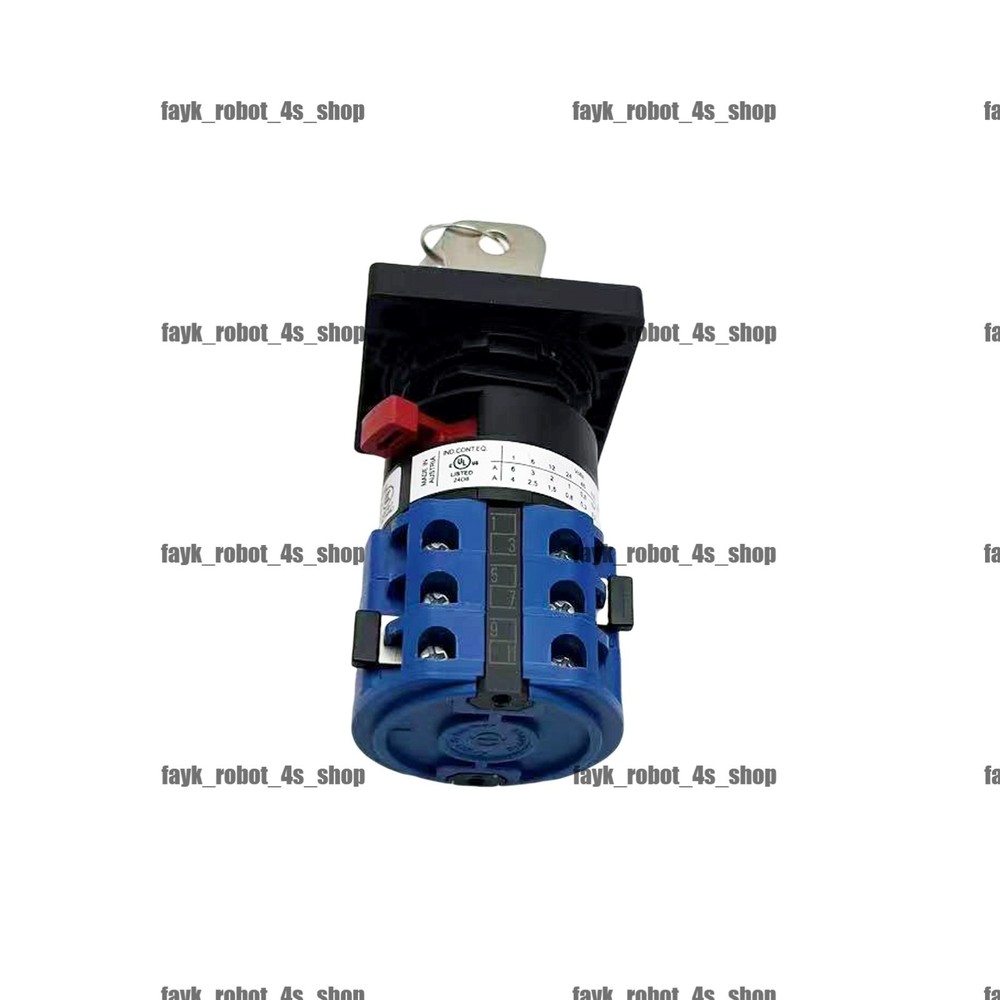 ON6KB Control cabinet 3-speed mode switch W/keys For ABB robot controller parts