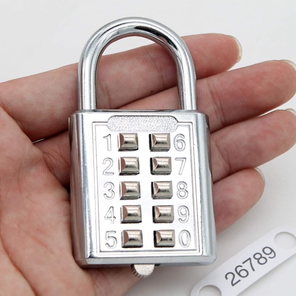Mioni 10 Digit Push Button Combination 5 Digit Locking Mechanismblue bl
