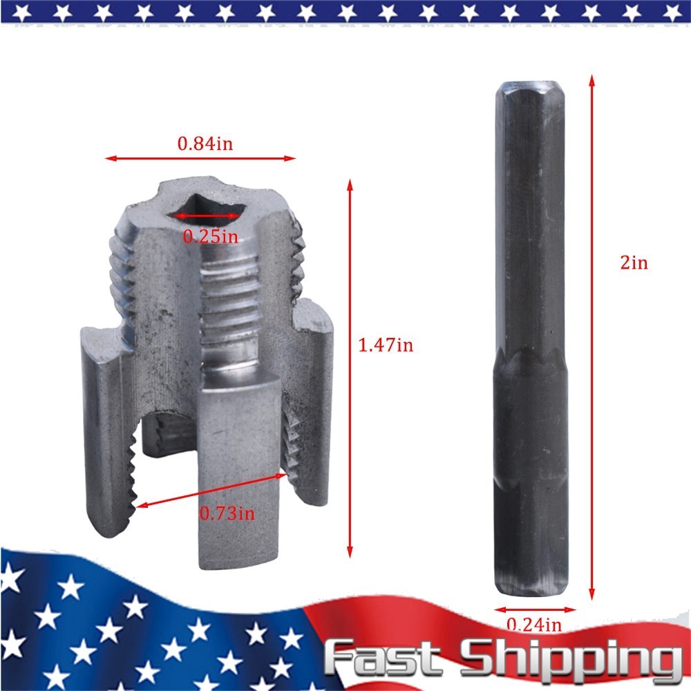 PVC Pipe Threader Kit With Internal & External Threading Tool - USA Standard