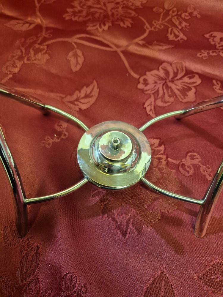 Antique Maplin And Webb Silver Plated Tilting Tea Pot On Stand With Burner.