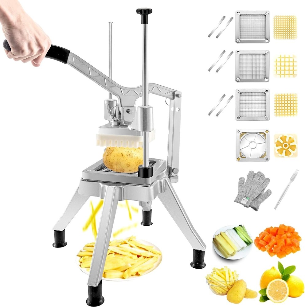 Effortless Vegetable Dicer with Replacement Blades - Ideal for Home Kitchen