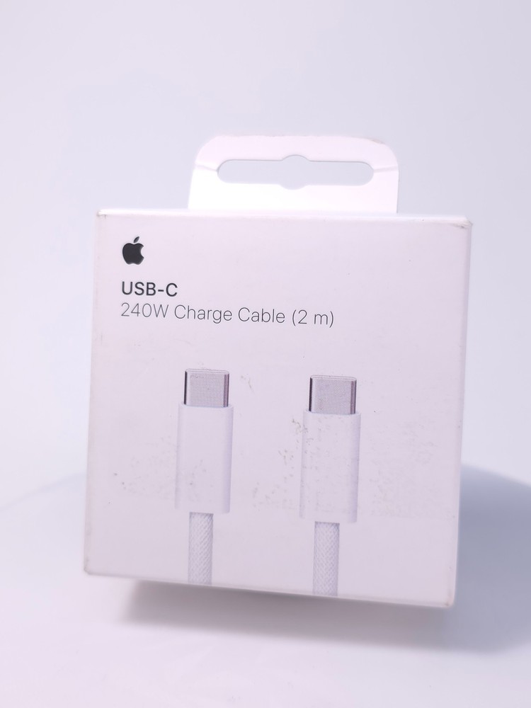 Genuine Apple 240W USB-C Charge Cable Braided 2m/6Ft - Open-Box
