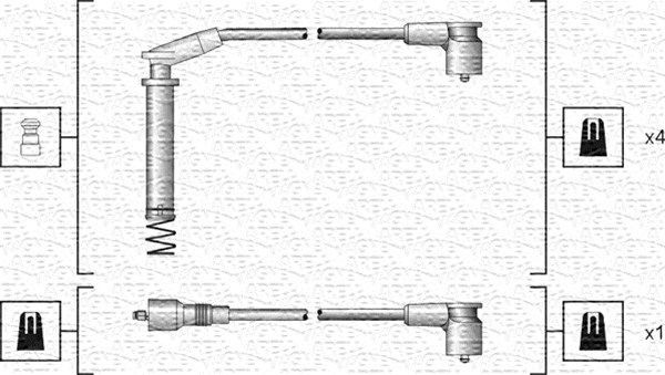 FOR MAGNETI MARELLI 941318111154 IGNITION CABLE KIT