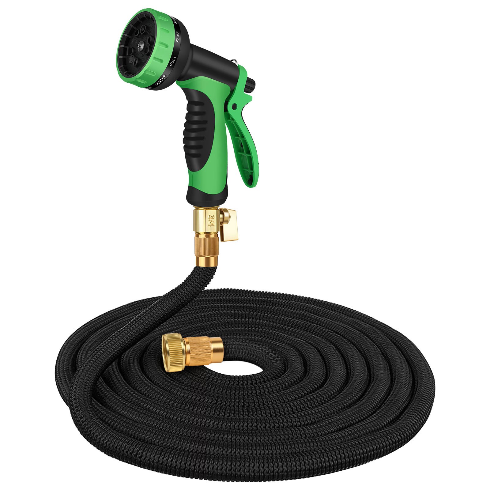 150FT Expandable Flexible Heavy Duty Garden Water Hose with 10 Mode Spray Nozzle
