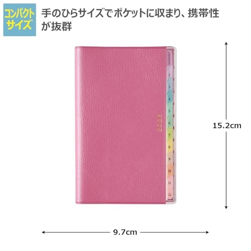 NOLTY 2202 Pagem Weekly Compact - iMemo Monday (Raspberry)