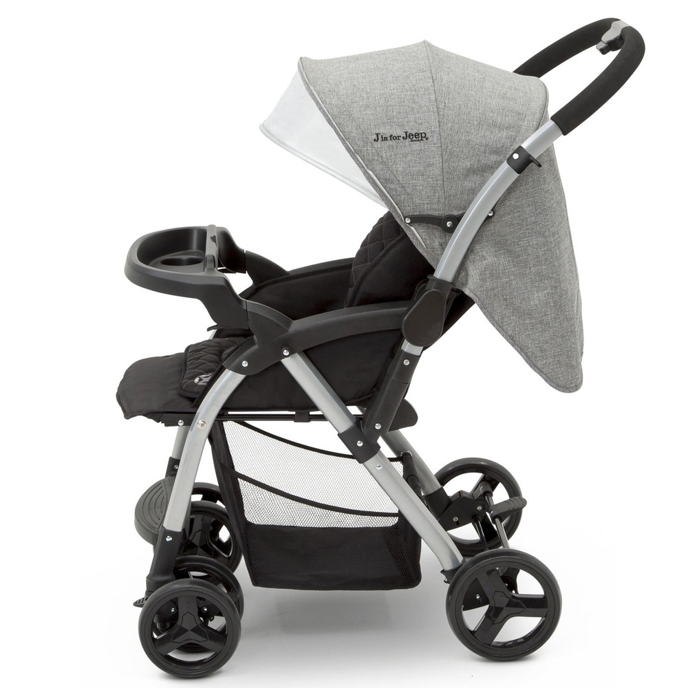 Jeep Unlimited Reversible Handle Stroller Grey Tweed