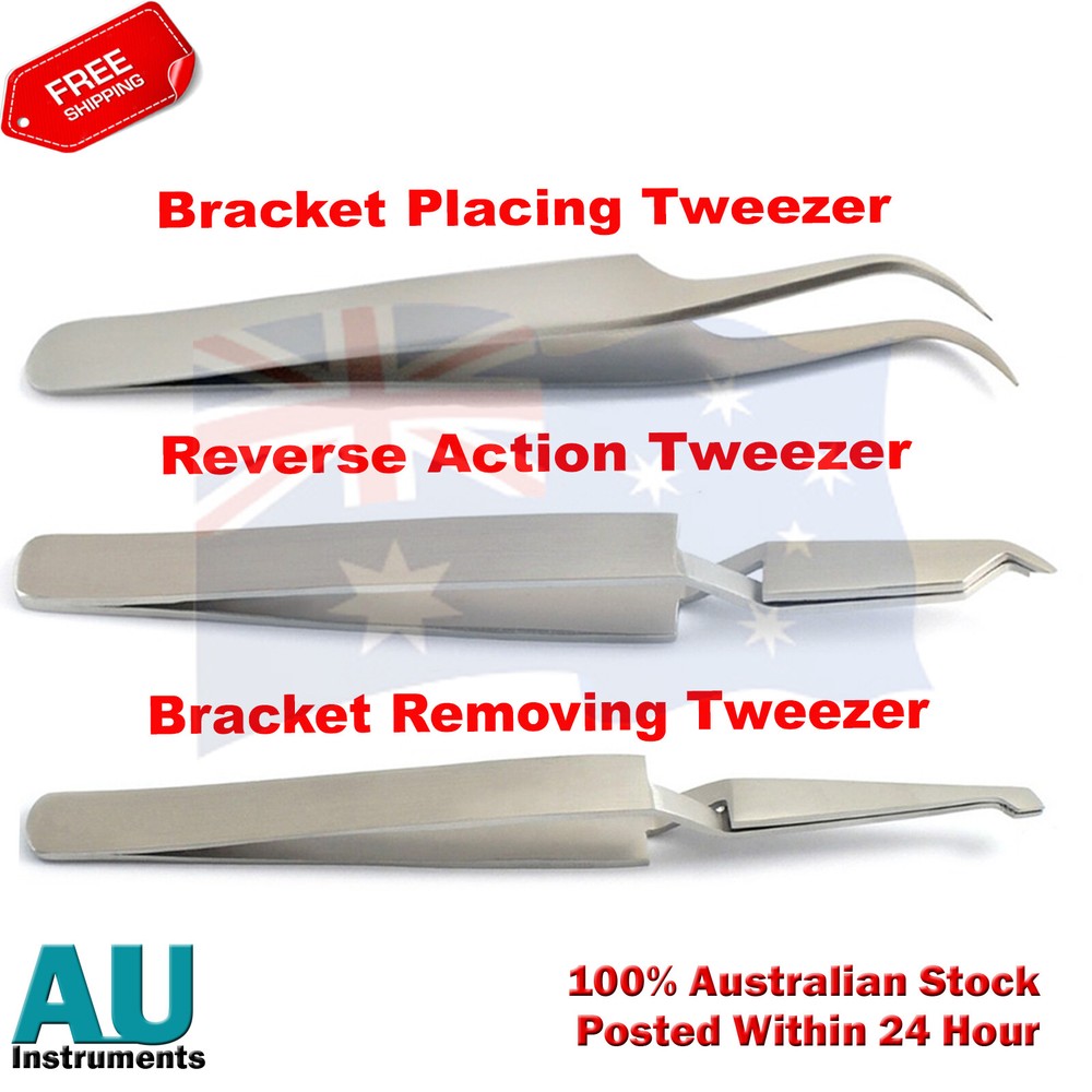 Orthodontics Reverse Action Bracket Removing Placing Tooth Braces Instruments