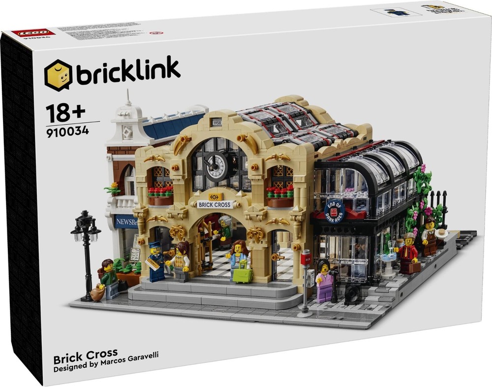 LEGO 910034 Bricklink Designer Program Brick Cross Train Station Set NSIB