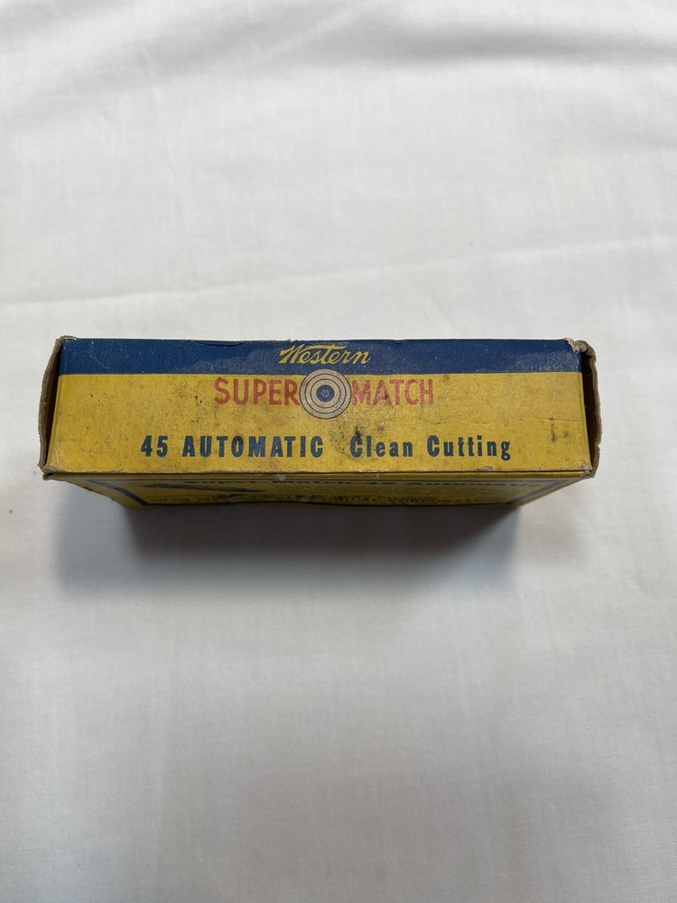 Vintage Western Super Match 45 Automatic Empty Ammo Boxes X 2
