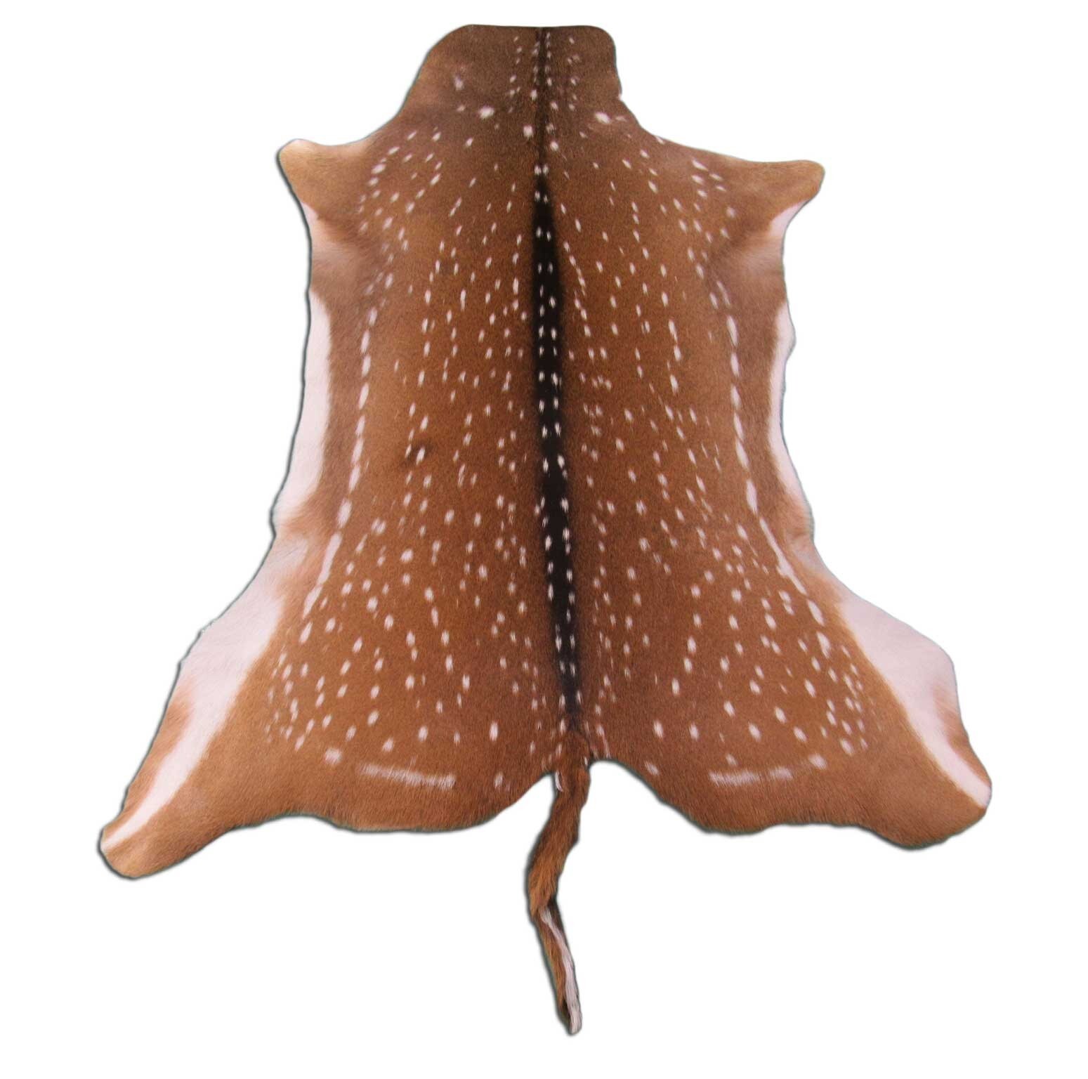 Axis Deer Skin Hide Average Size: 37" X 30" Top Grade Axis Deer Hide Top Grade