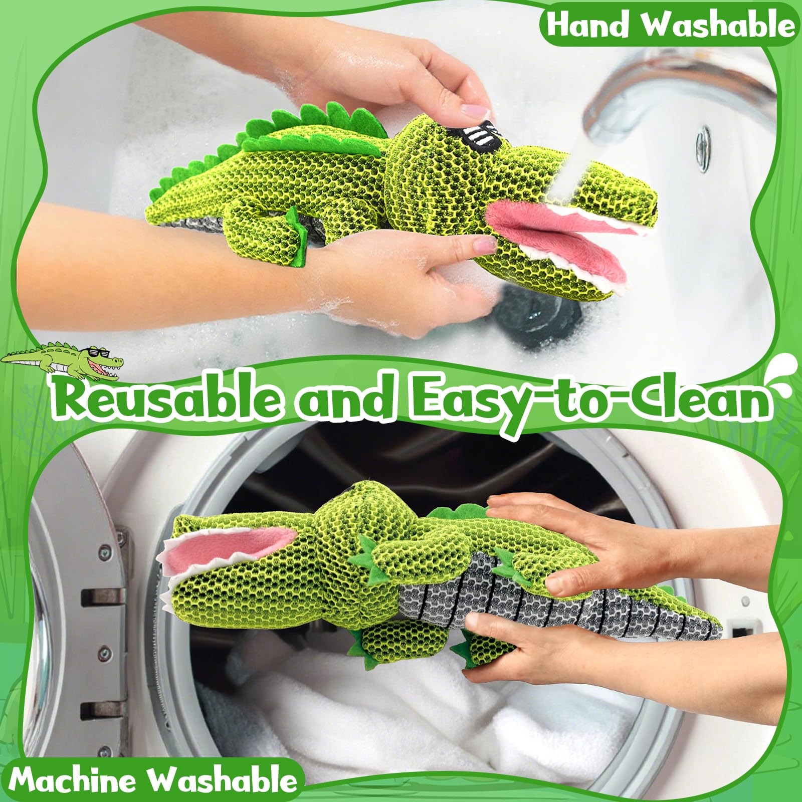 Hot Tub Scum Absorber Reusable Washable Sponge 2 Pack Accessories Crocodile Spa