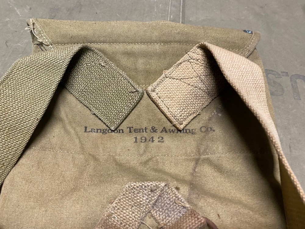 ORIGINAL WWII US ARMY M1942 COMBAT FIELD HAVERSACK BACKPACK-OD#3, 1942