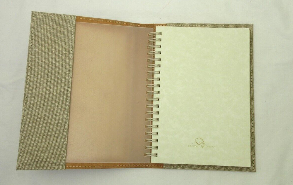 Metropolis Graphic Image 7" Refillable Notebook Leather Cover Spiral Insert