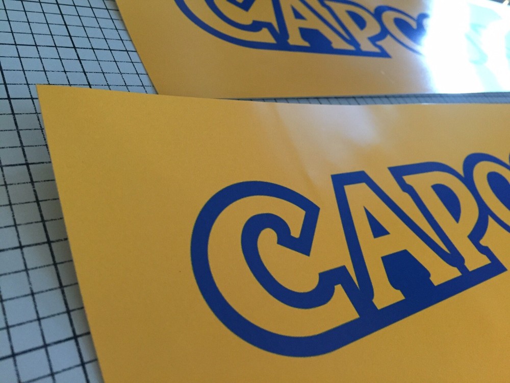 Capcom Arcade Side Art Sticker Pair 16” x 5”