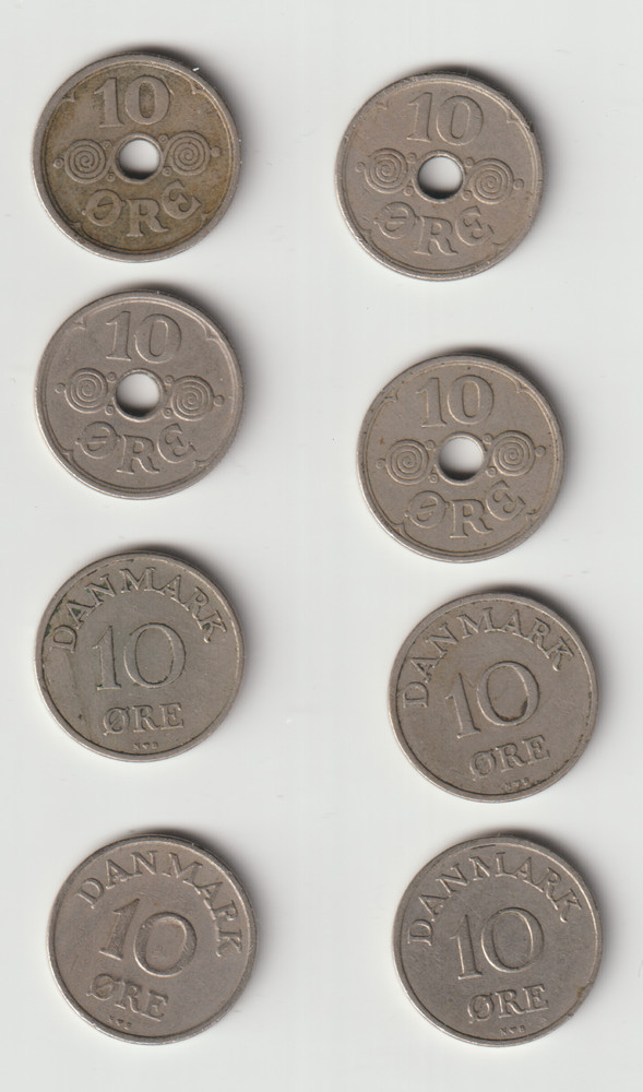 DENMARK 10 ORE--29 different