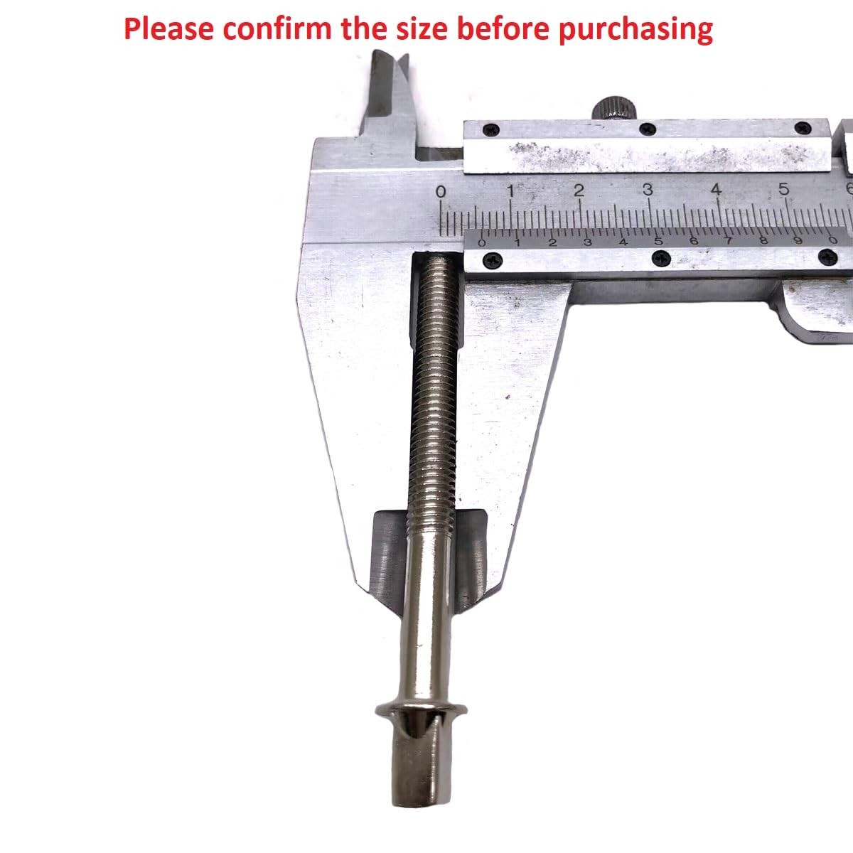 TUOREN Drum Set Hardware 12-Pack Stainless Steel Tight M6 x15mm, silver