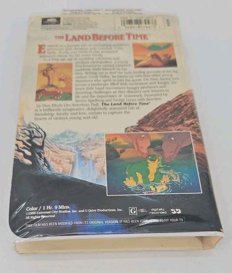 The Land Before Time VHS Tape