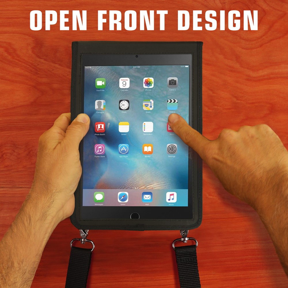 USA Gear FlexARMOR X Tablet Case with Open Front Design & Adjustable Strap