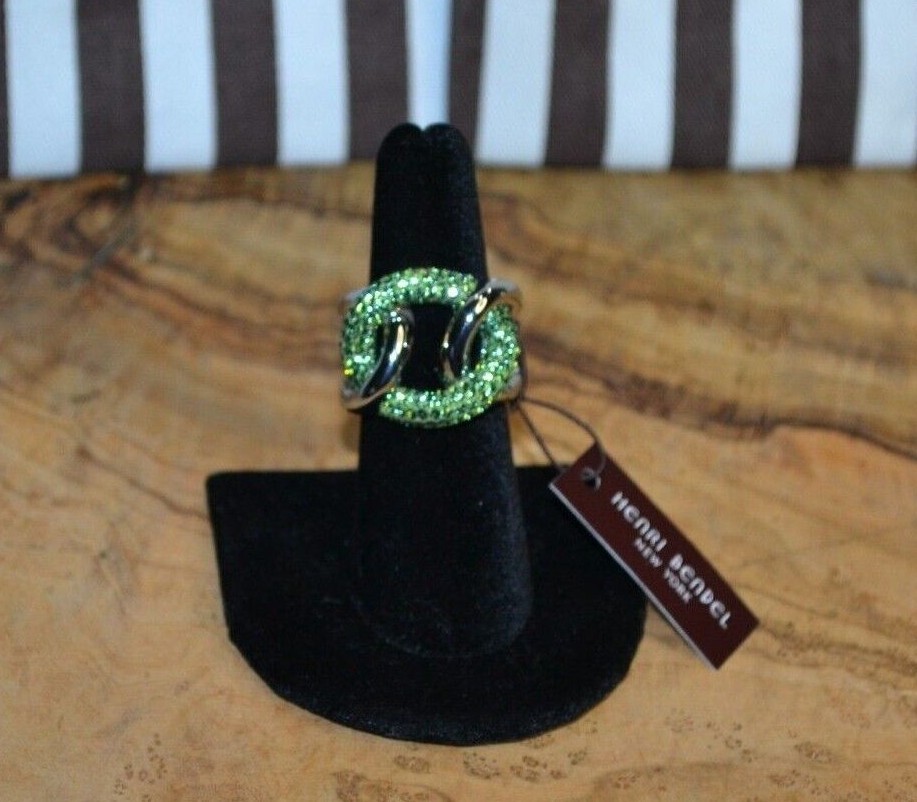 Henri Bendel Pave Link Ring - You Pick Size