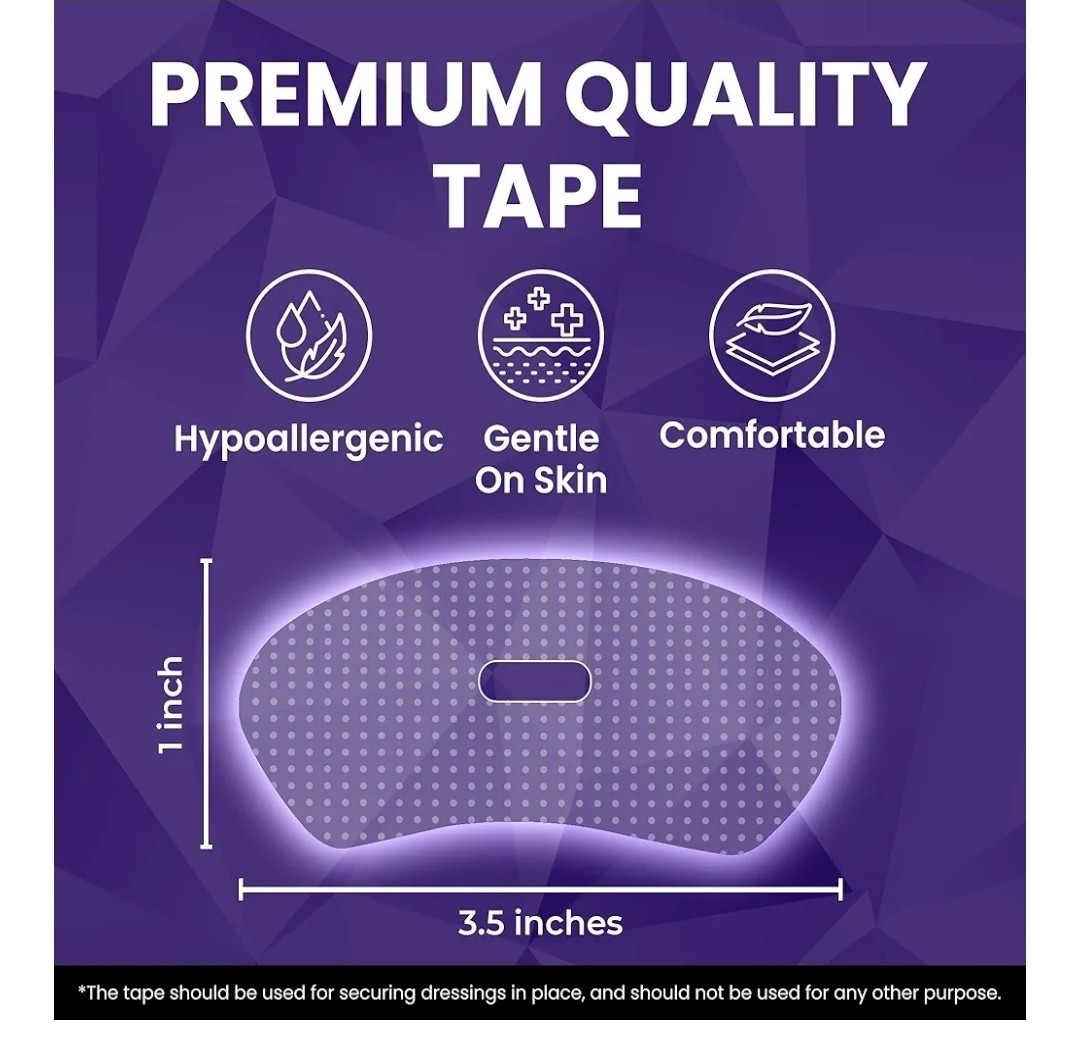 Hypoallergenic Sleep Tape, Latex-Free, Comfortable, Gentle on Skin - 60 ct. New