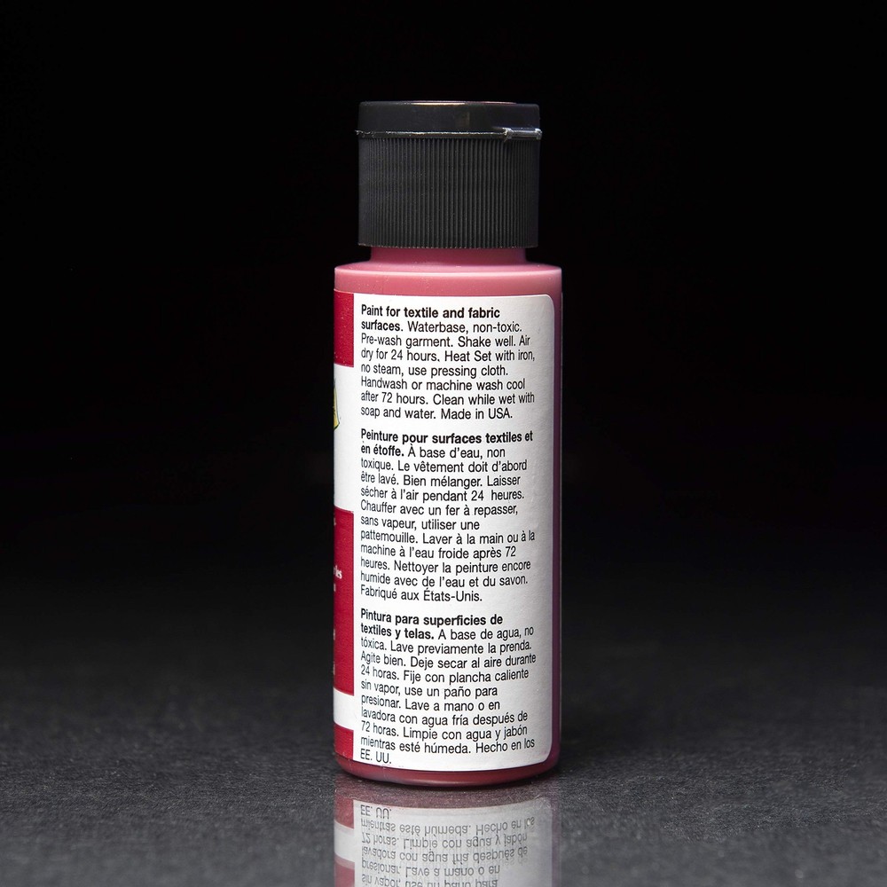 Brush on Fabric Acrylic Paint Beginner Set 2Ounce,