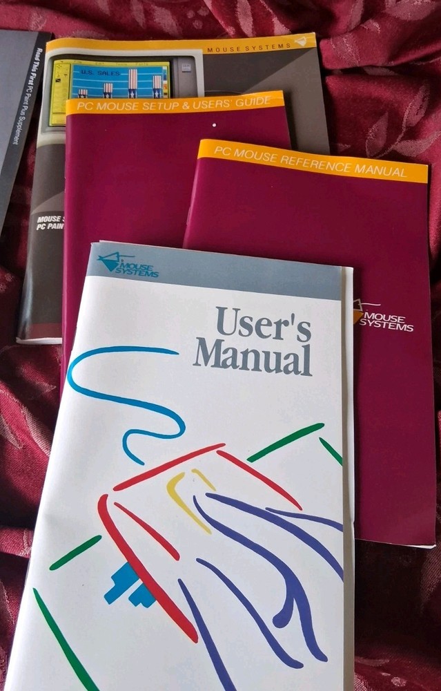 Mouse Systems PC Mouse Optical 3 Button Mouse PC Paint plus