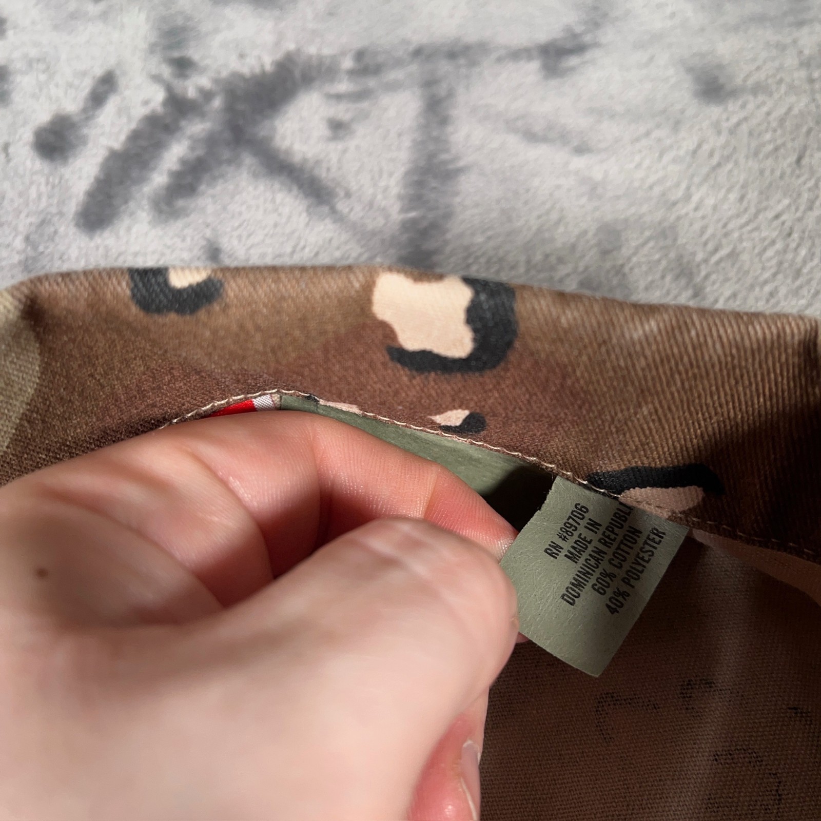 Vintage US Military Desert Camo Combat Coat Mens Large Regular Chocolate Chip 90