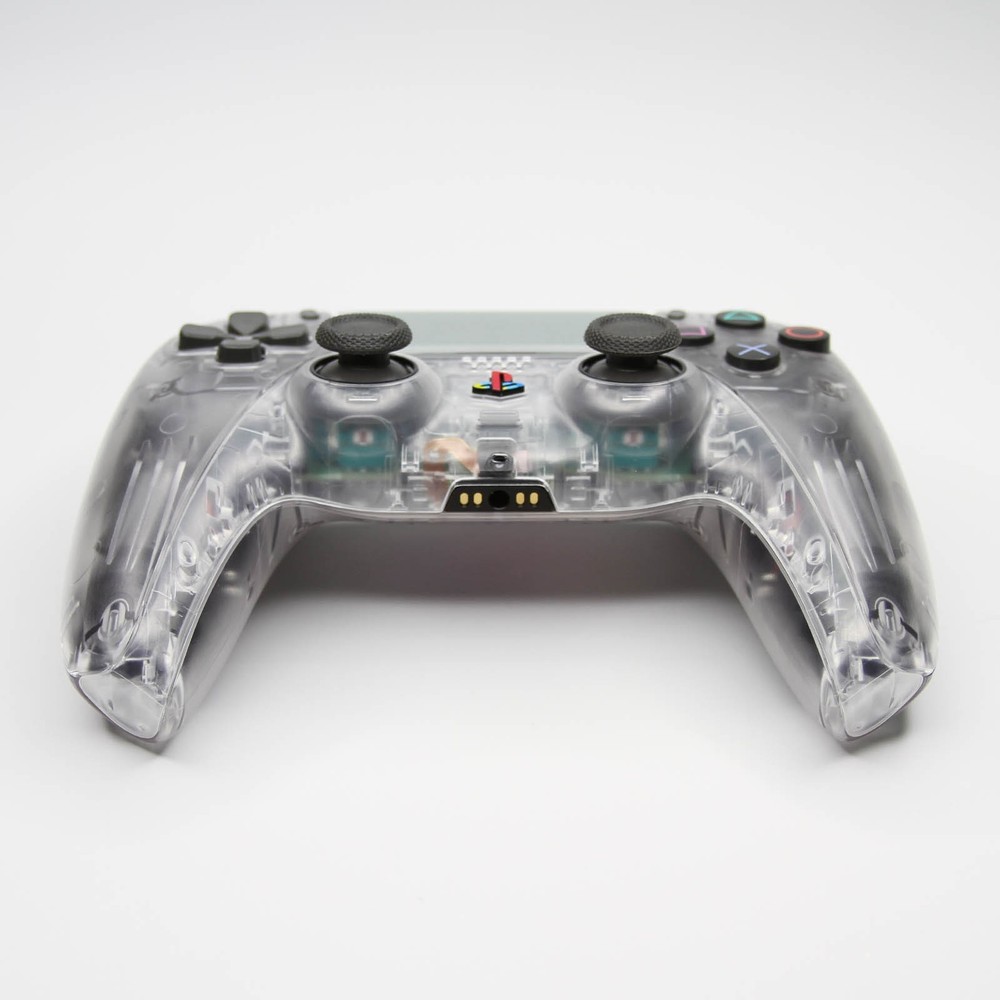 Killscreen Retro Clear PS5 Controllers Pro DualSense Red Blue Green Yellow