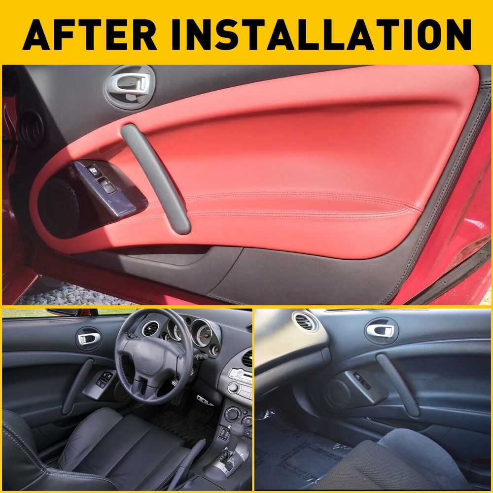 2PCS For 2006-2012 Mitsubishi Eclipse Door Front Handle Inner Left & Right Side