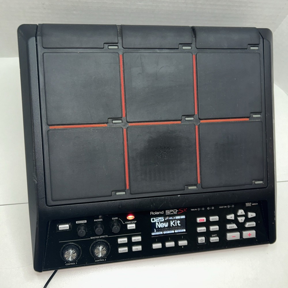 Roland SPD-SX Drum Sampling Pad With AC Power Adapter Percussion Pad READ