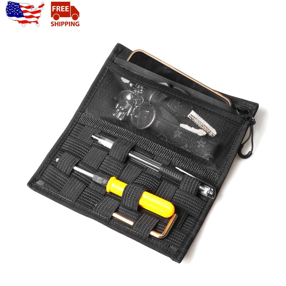 Tactical Webbing Molle Panel Center Console Organizer Storage For Ford F150 17+